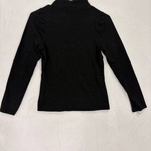 Patagonia Black Wool Base Layer Half Zip Pullover Long Sleeve Top Women's XS - Picture 10 of 11